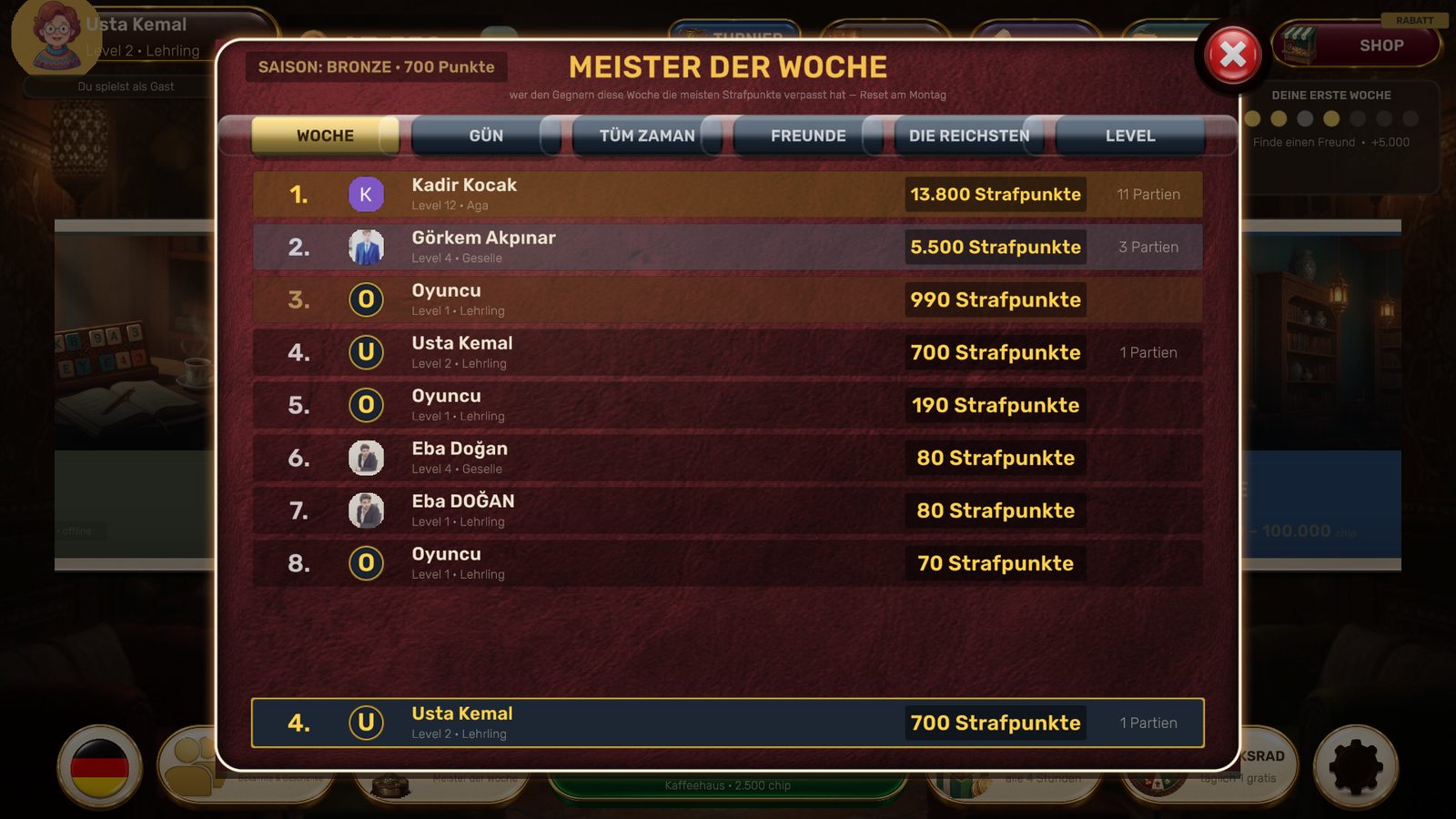 Meister der Woche