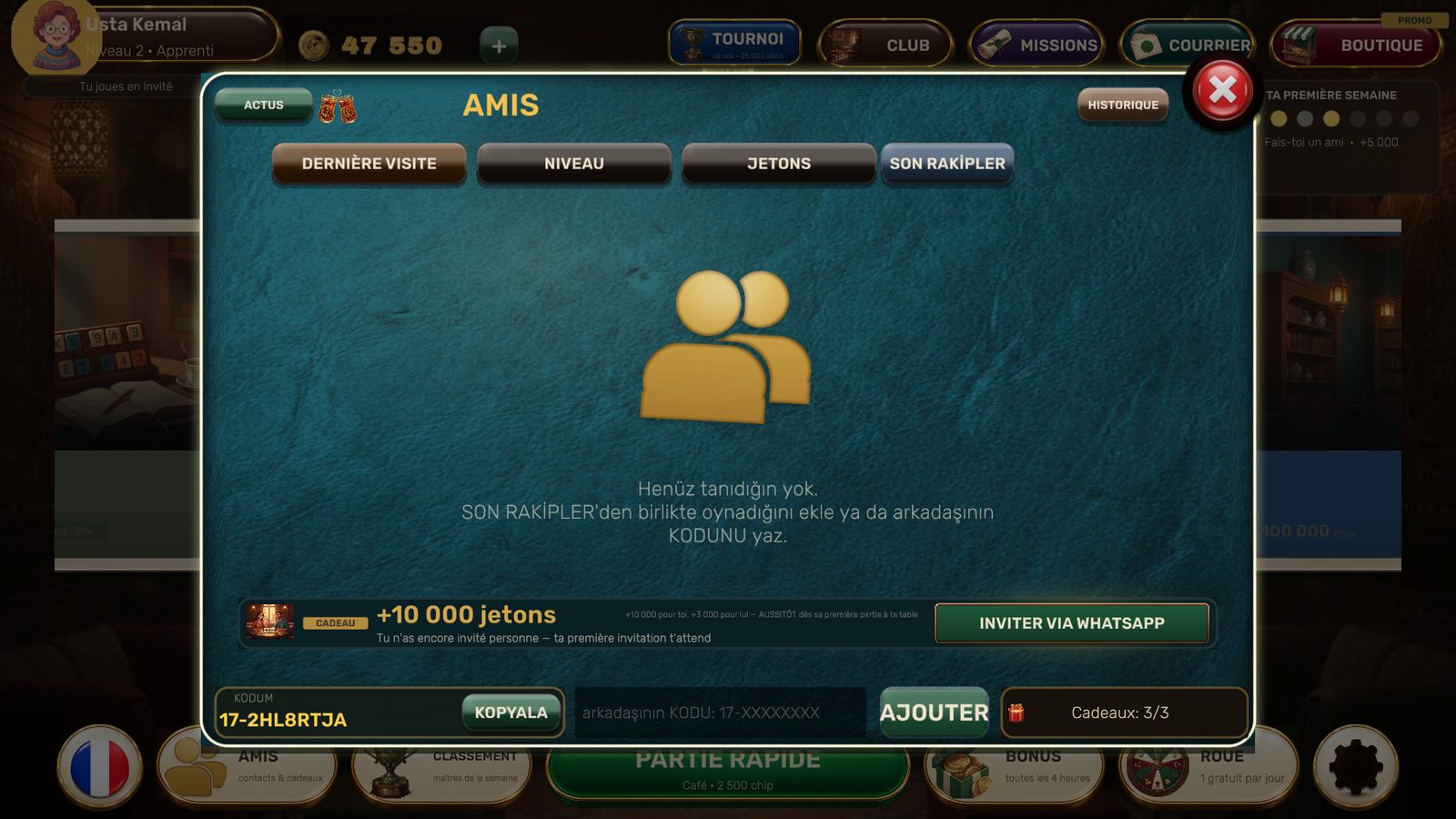 Joue avec tes amis
